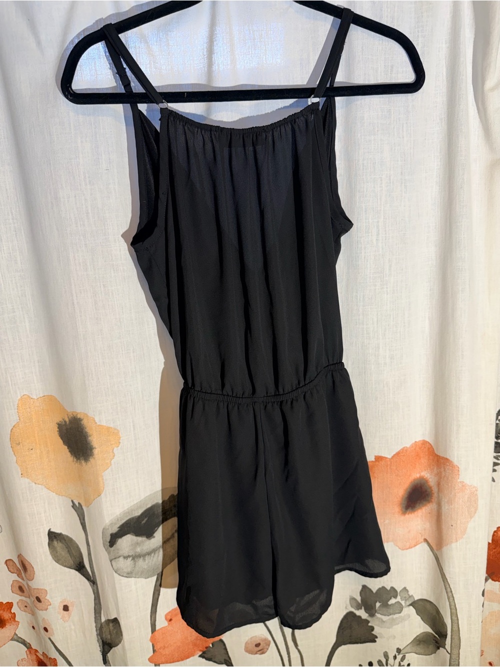 Lux Black Sleeveless V-Neck Romper - Picture 6 of 10